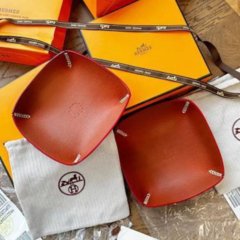 Hermès leather change trays