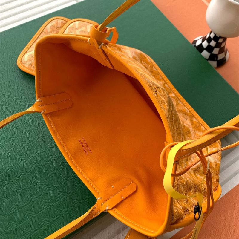 Goyard Villette MM hand-painted "Hulot" French bulldog motif tote bag