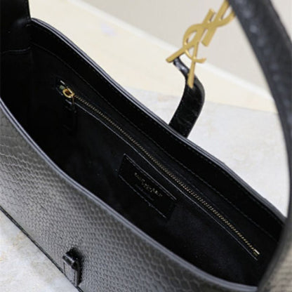 Saint Laurent Le 5 à 7 Hobo in python-embossed leather