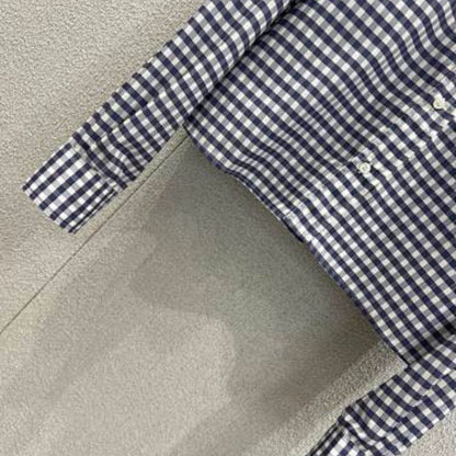 Celine Cropped Shirt in Vichy Cotton,