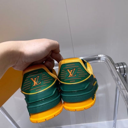 Louis Vuitton Trainer Green Orange Men's.