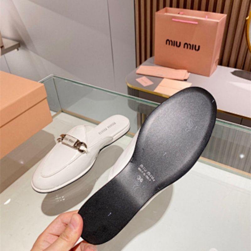Miu Miu patent leather mules
