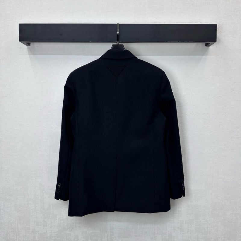 Prada black single-breasted blazer
