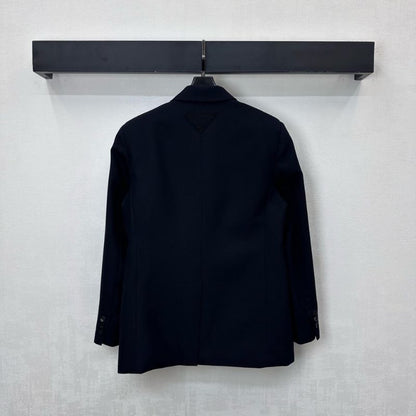 Prada black single-breasted blazer