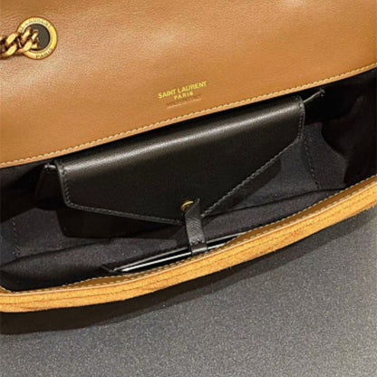 Saint Laurent  Loulou Small in suede bag.