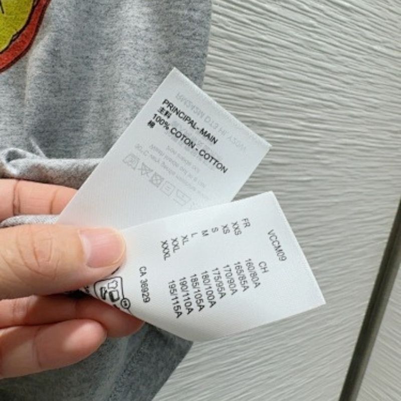 Louis Vuitton "Cat Stamp" T-shirt in gray