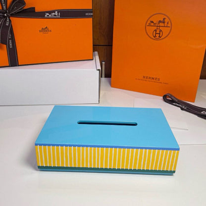 Hermès the Les Cabanes Tissue Box.