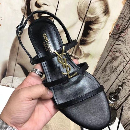 Saint Laurent Cassandra flat sandals
