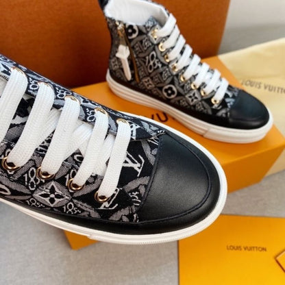 Louis Vuitton Stellar Sneaker Boot in the black monogram canvas
