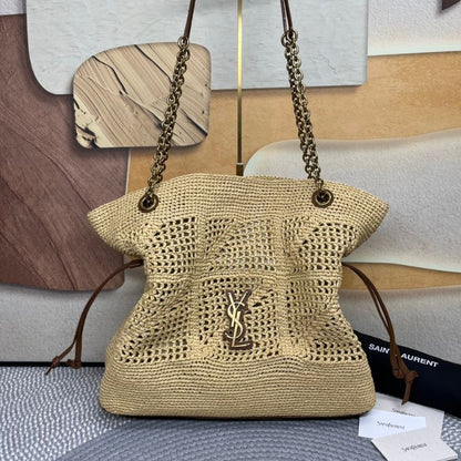 Saint Laurent Jamie Shopping bag in raffia