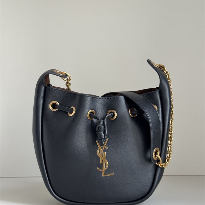 Saint Laurent Cassandre drawstring leather shoulder bag