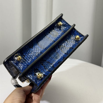 Fendi Peekaboo blue python snakeskin ISeeU Small