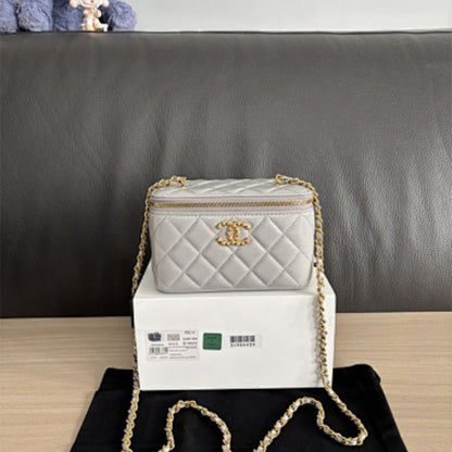 Chanel Quilted Lambskin Vanity Case,