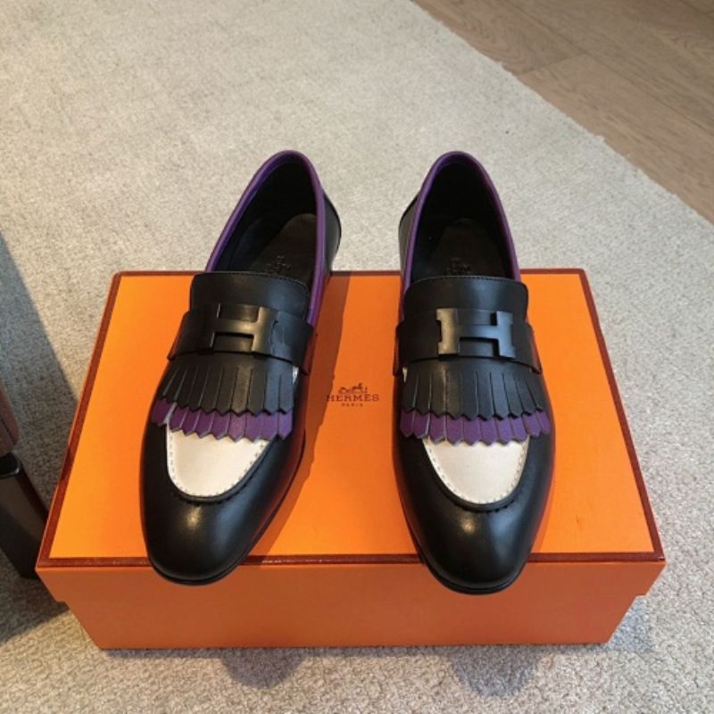 Hermès Royal Loafers in a striking multi-color black