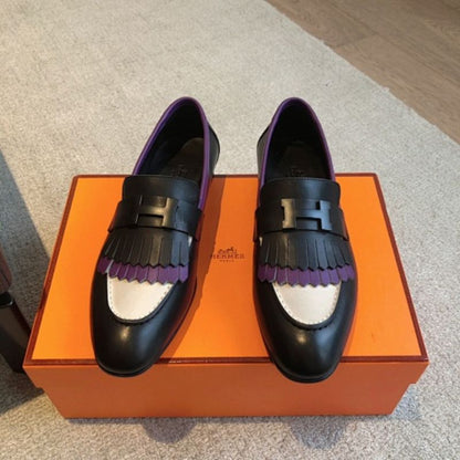 Hermès Royal Loafers in a striking multi-color black
