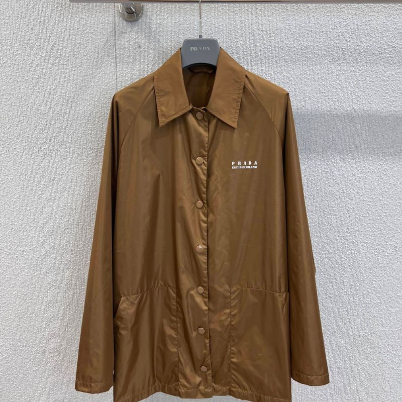 Prada Re-Nylon logo blouson Shirt