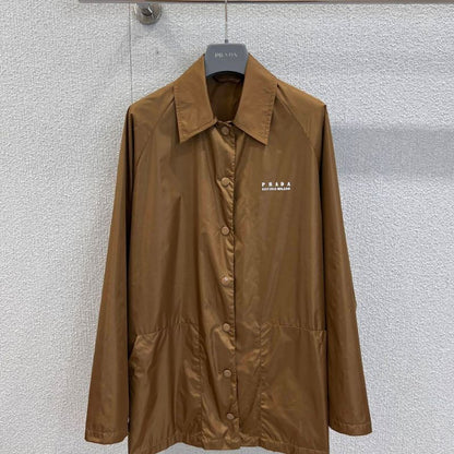Prada Re-Nylon logo blouson Shirt
