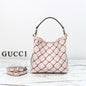 Gucci GG Emblem small bucket bag.