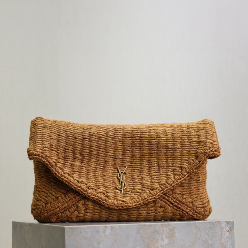 Saint Laurent Cassandre large envelope pouch.