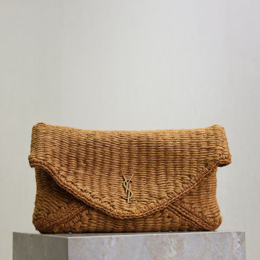 Saint Laurent Cassandre large envelope pouch.