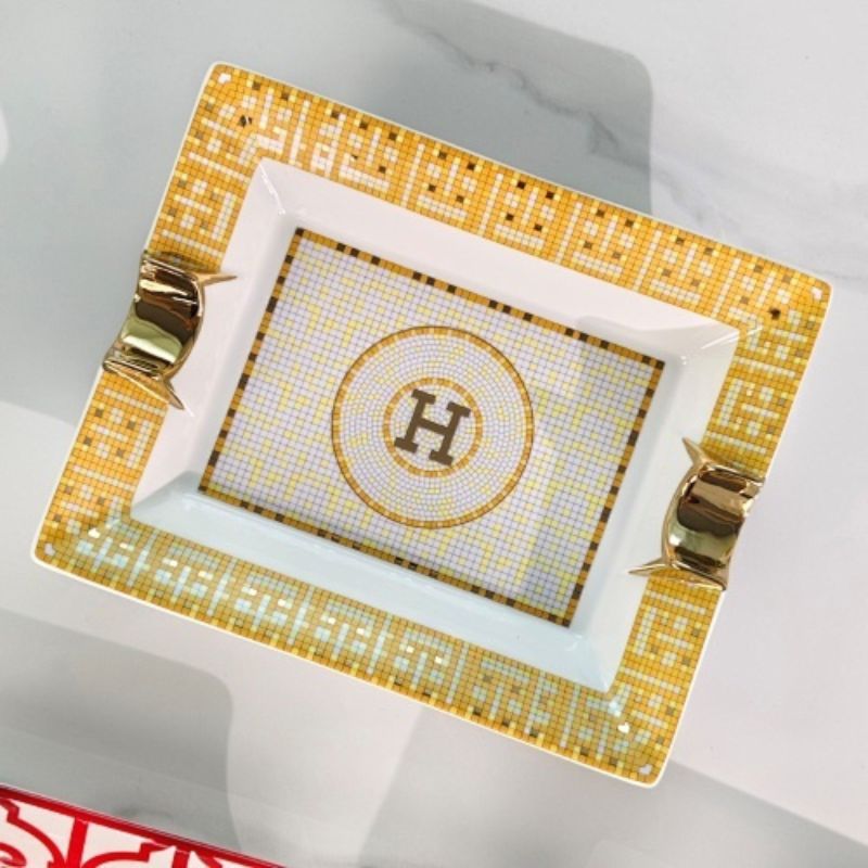Hermès porcelain change trays