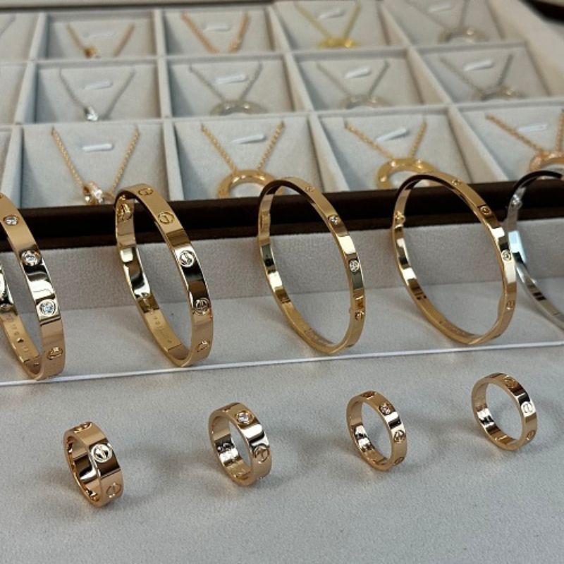 Cartier LOVE Bangles, LOVE Rings, and LOVE Necklaces