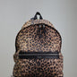 Saint Laurent City Leopard Print Backpack