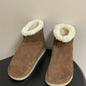 Miu Miu Suede and Shearling Boots.