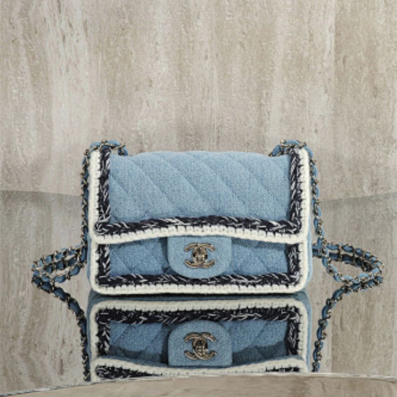 Chanel Mini Square caviar leather mini Flap Bag