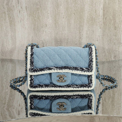 Chanel Mini Square caviar leather mini Flap Bag