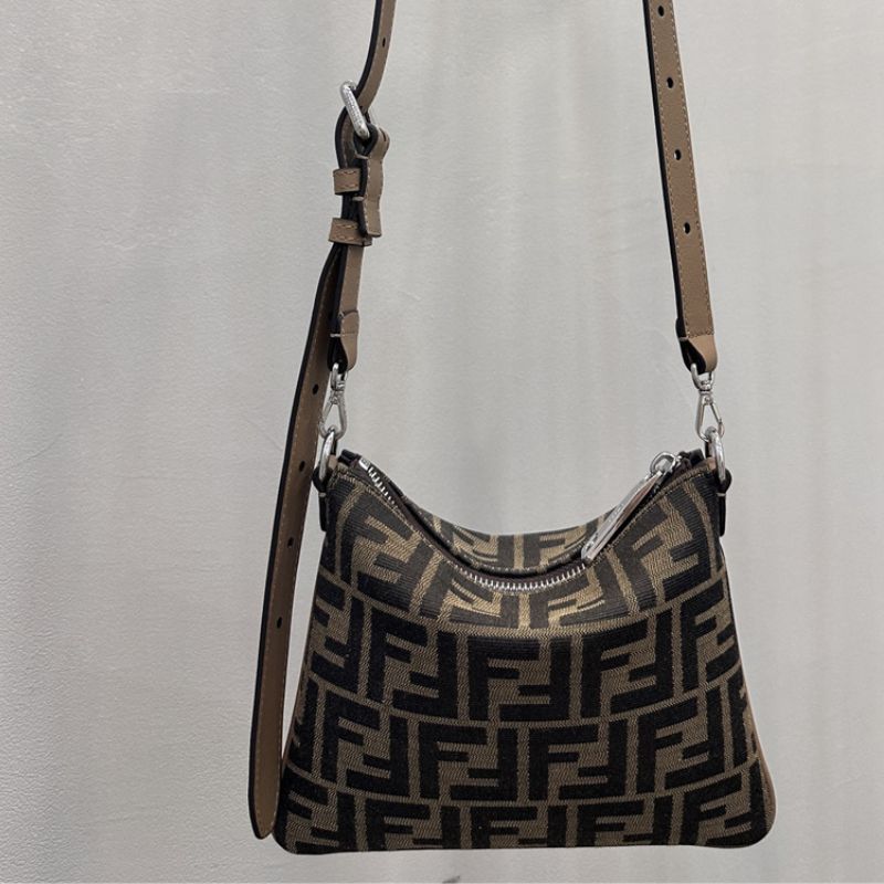 Fendi After Mini Bag in the classic brown and tan color combination