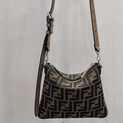 Fendi After Mini Bag in the classic brown and tan color combination
