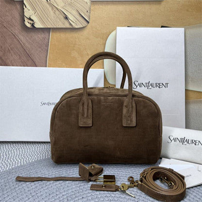 Saint Laurent Sac De Jour Boston in Suede.