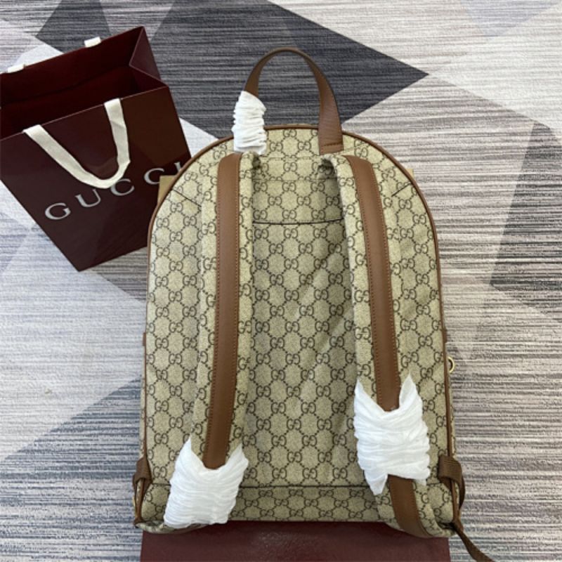 Gucci GG Emblem gold-tone hardware Medium Backpack