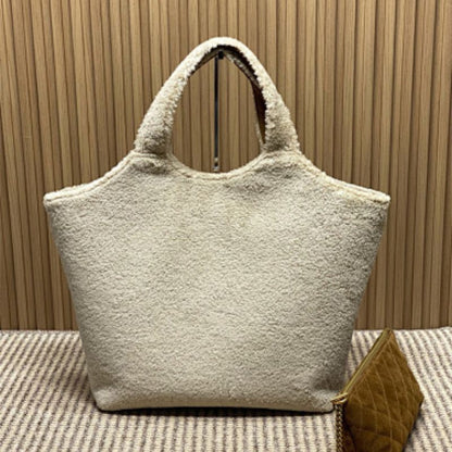 Saint Laurent Icare Maxi Tote in Shearling.
