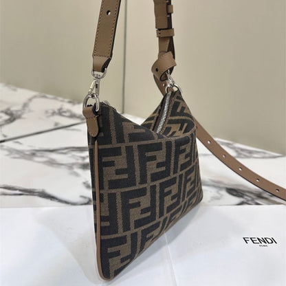 Fendi After Mini Bag in the classic brown and tan color combination