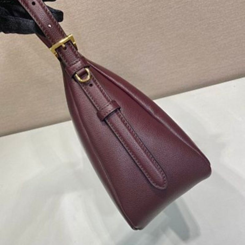 Prada Aimée Medium Leather Shoulder Bag