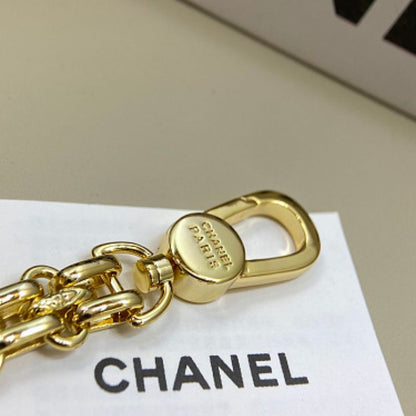Chanel triple-row chain collar necklace