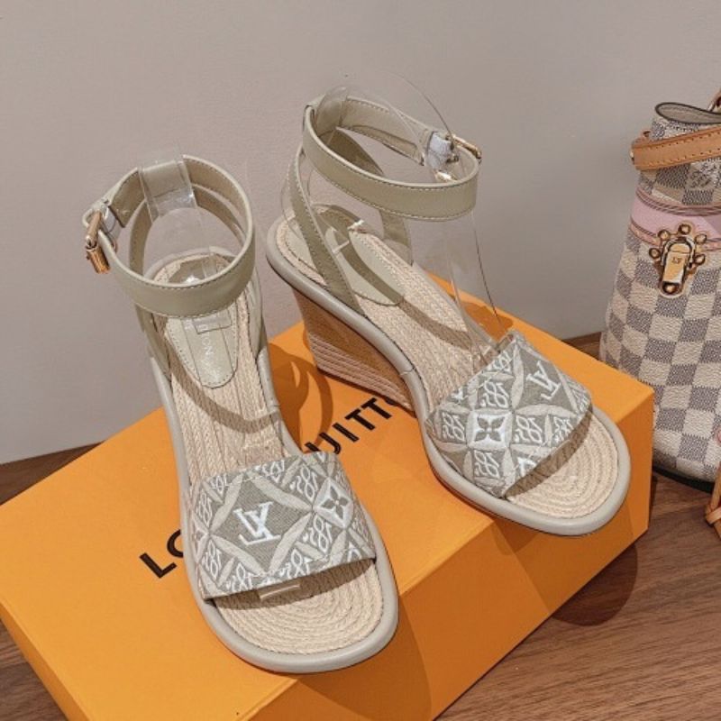 Louis Vuitton Maia Wedge Sandals.