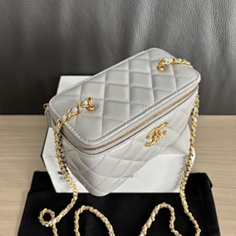 Chanel Quilted Lambskin Vanity Case,