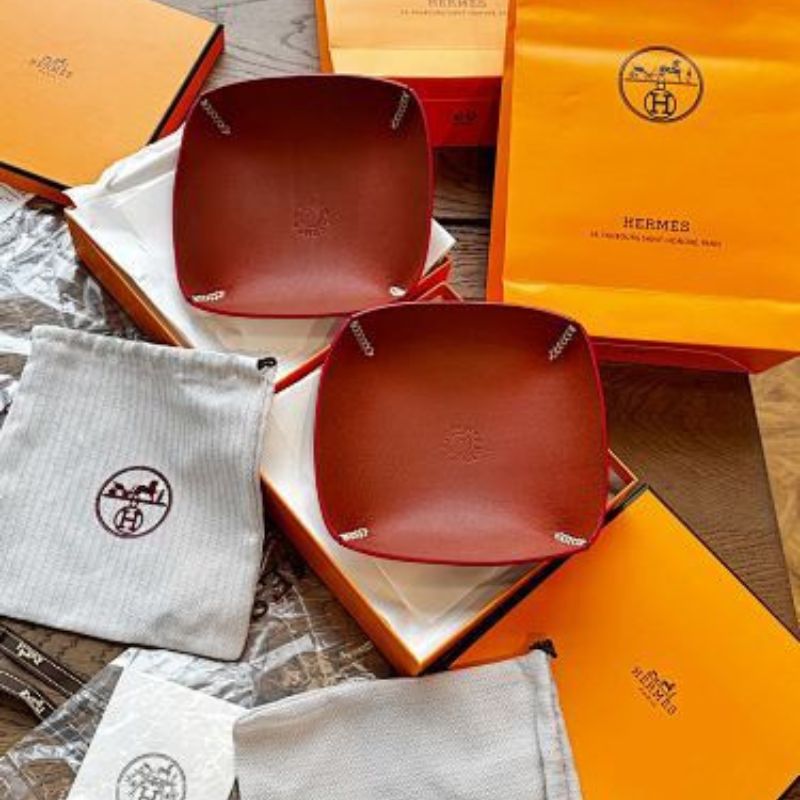 Hermès leather change trays