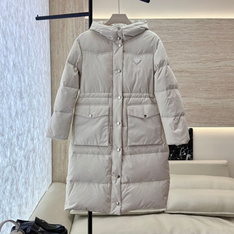 Prada long puffer coat.