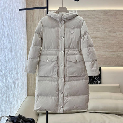 Prada long puffer coat.