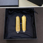 Saint Laurent Crystal Quartz Drop Earrings,