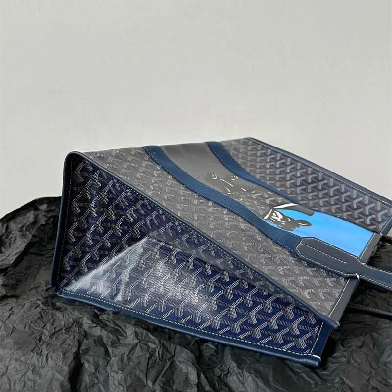 Goyard Villette MM tote bag in the navy blue