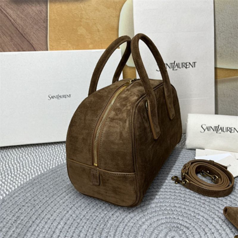 Saint Laurent Sac De Jour Boston in Suede.
