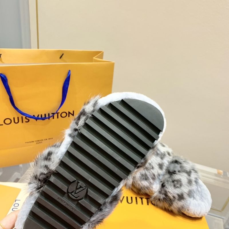 Louis Vuitton Mink Fur Bom Dia Slipper
