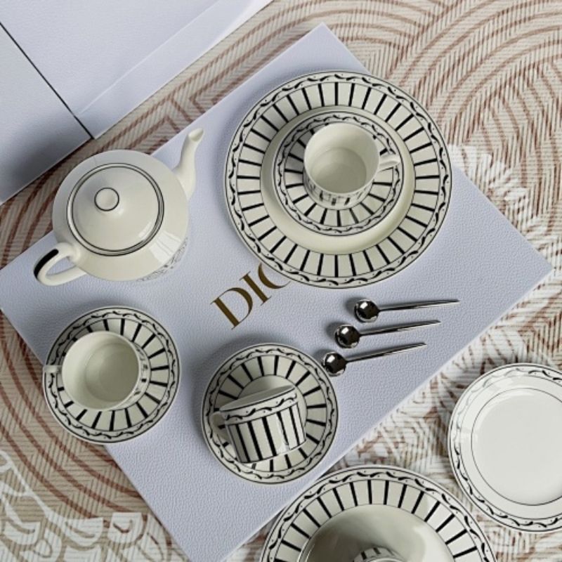 Dior Maison Monsieur Dior coffee and tea service, an elegant collection