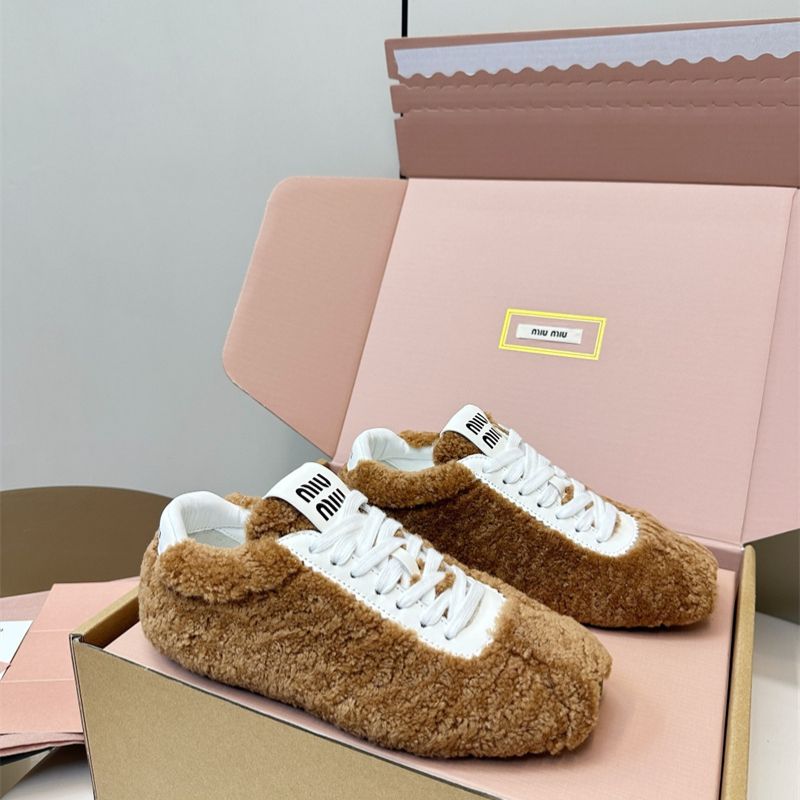 Miu Miu Plume Shearling Sneaker