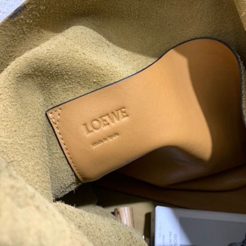 Loewe Bow Oversized Leather Shoulder Bag.